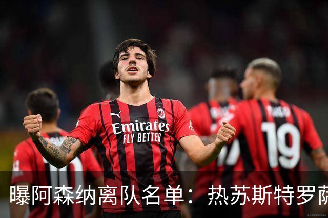 曝阿森纳离队名单：热苏斯特罗萨德领衔 19岁小将前途未卜